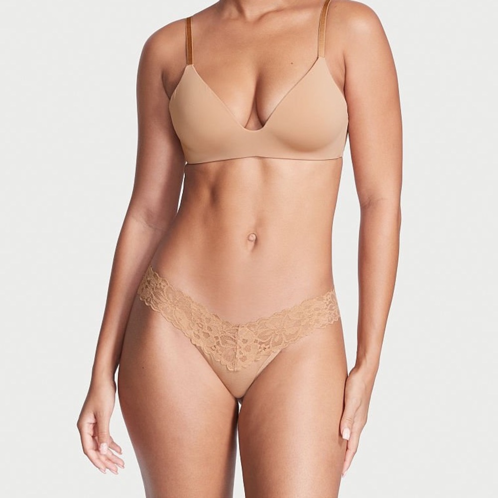NWOT Victoria Secret Panty - Cream - Size L
